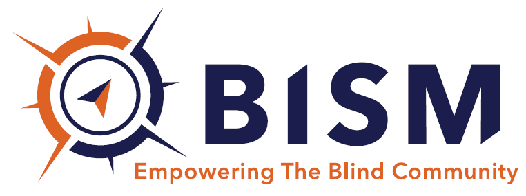 BISM compass logo. Empowering The Blind Community